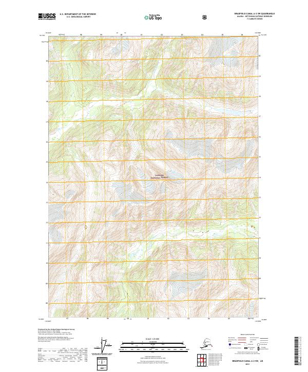 Bradfield Canal A-2 SW, AK — USGS 7.5-minute topo (2021)