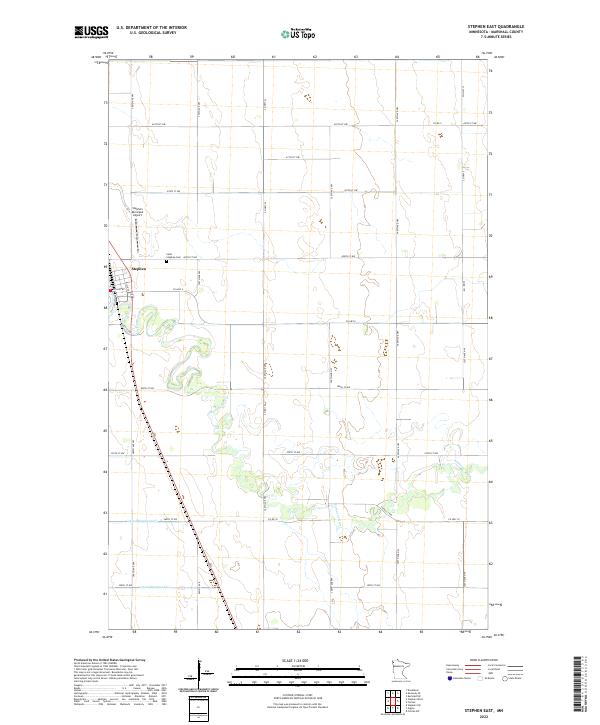 Stephen East, MN — USGS 7.5-minute topo (2022)