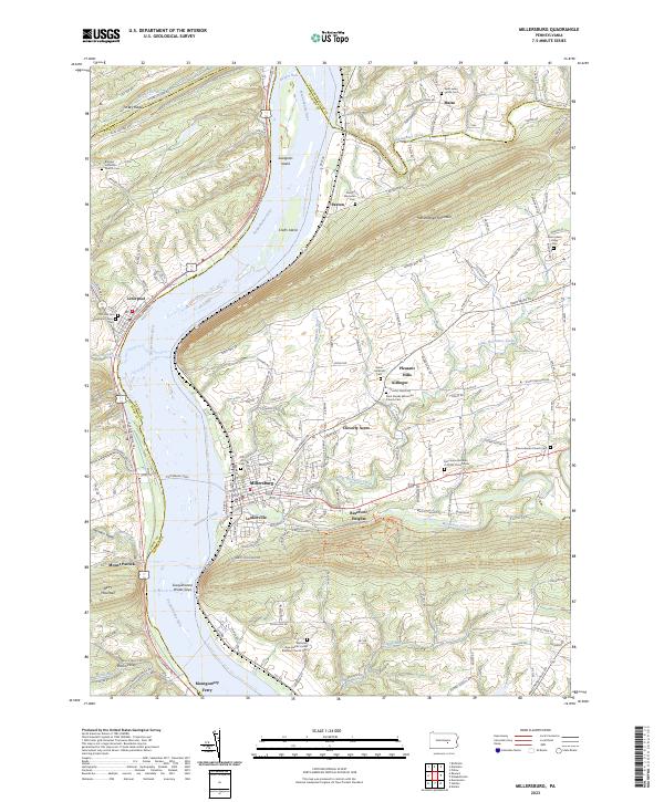 Millersburg, PA — USGS 7.5-minute topo (2023)