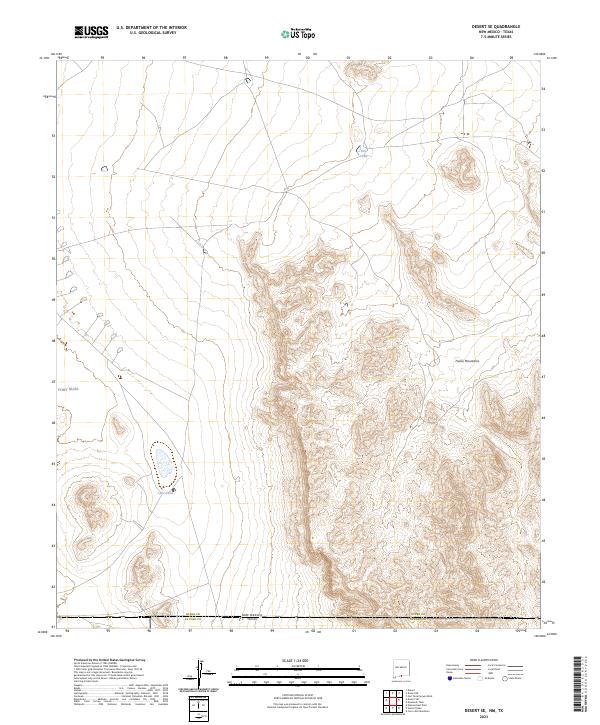 Desert SE, NM-TX — USGS 7.5-minute topo (2023)