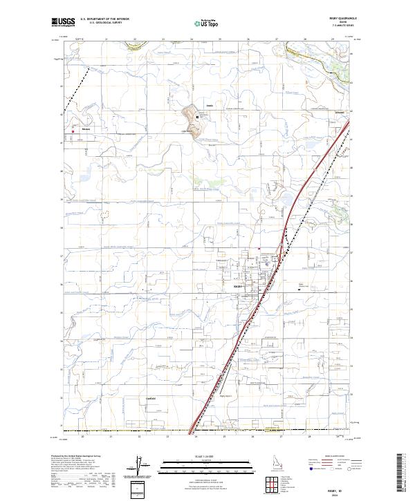 Rigby, ID — USGS 7.5-minute topo (2024)