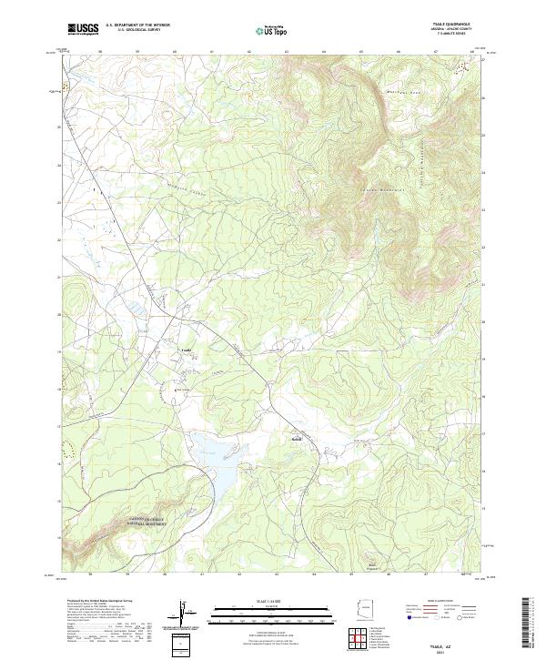 Tsaile, AZ — USGS 7.5-minute topo (2021)