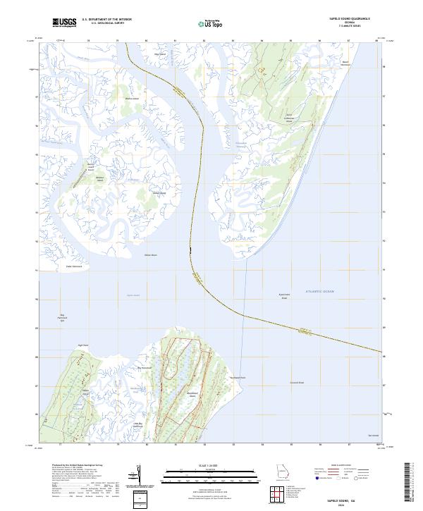 Sapelo Sound, GA — USGS 7.5-minute topo (2024)