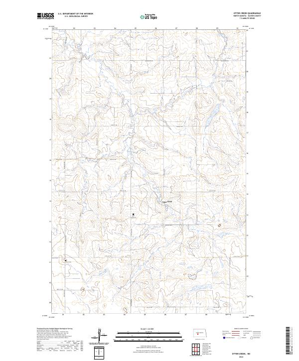 Otter Creek, ND — USGS 7.5-minute topo (2024)