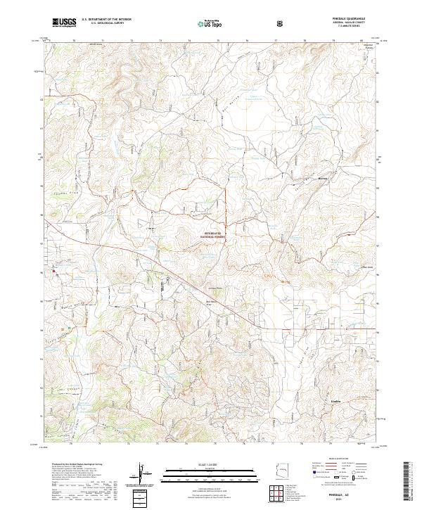 Pinedale, AZ — USGS 7.5-minute topo (2021)