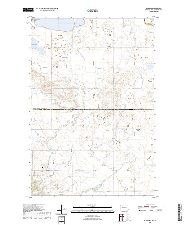 Veblen NE, ND-SD — USGS 7.5-minute topo (2024)