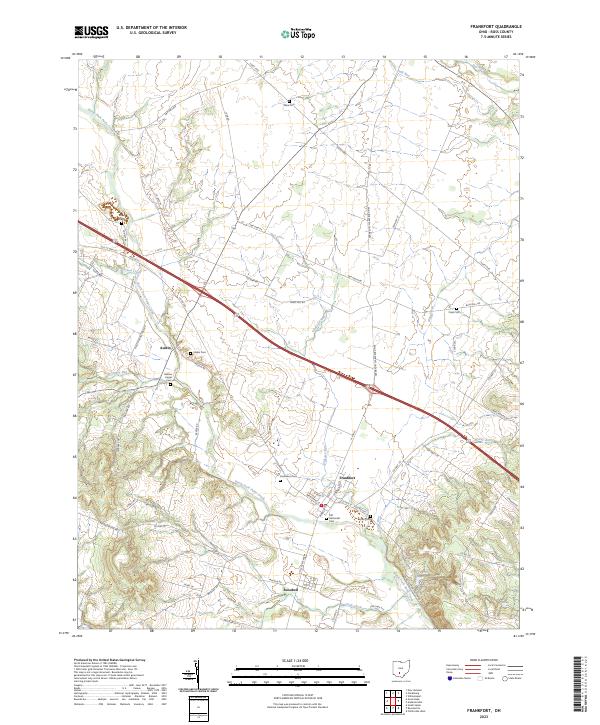 Frankfort, OH — USGS 7.5-minute topo (2023)