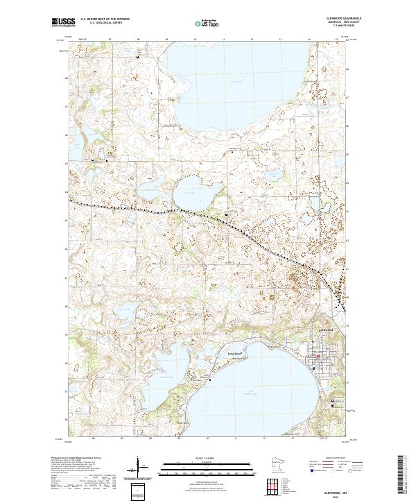 Glenwood, MN — USGS 7.5-minute topo (2022)