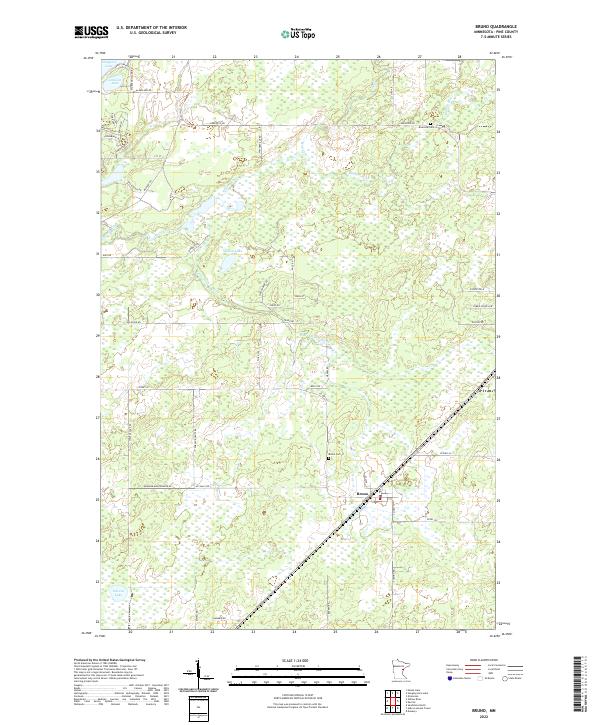Bruno, MN — USGS 7.5-minute topo (2022)
