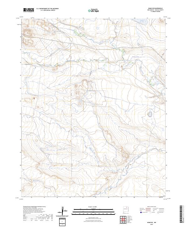 Miami NE, NM — USGS 7.5-minute topo (2023)