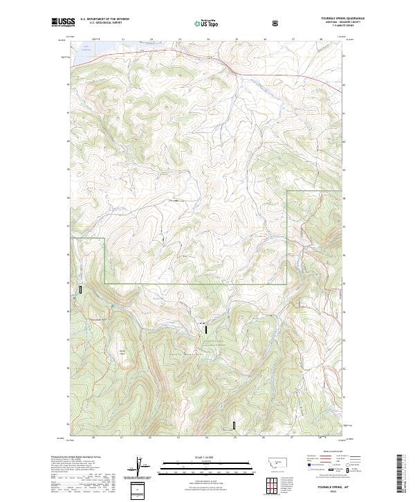 Fourmile Spring, MT — USGS 7.5-minute topo (2024)