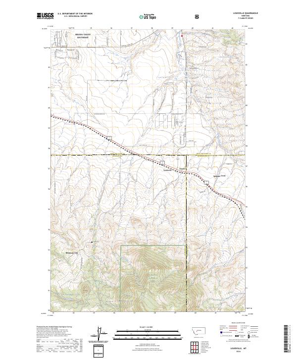 Louisville, MT — USGS 7.5-minute topo (2024)