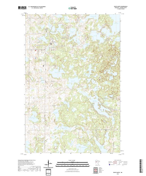 White Earth, MN — USGS 7.5-minute topo (2022)
