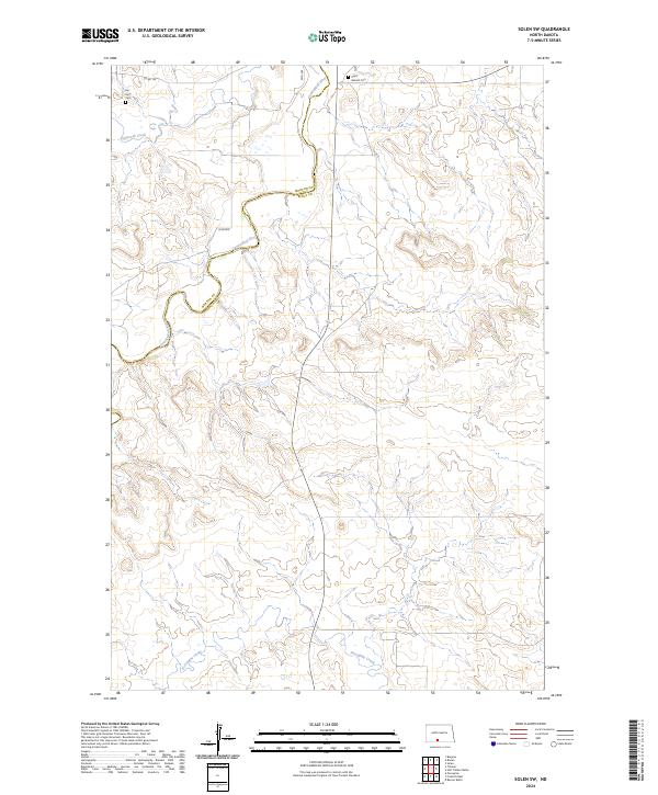 Solen SW, ND — USGS 7.5-minute topo (2024)
