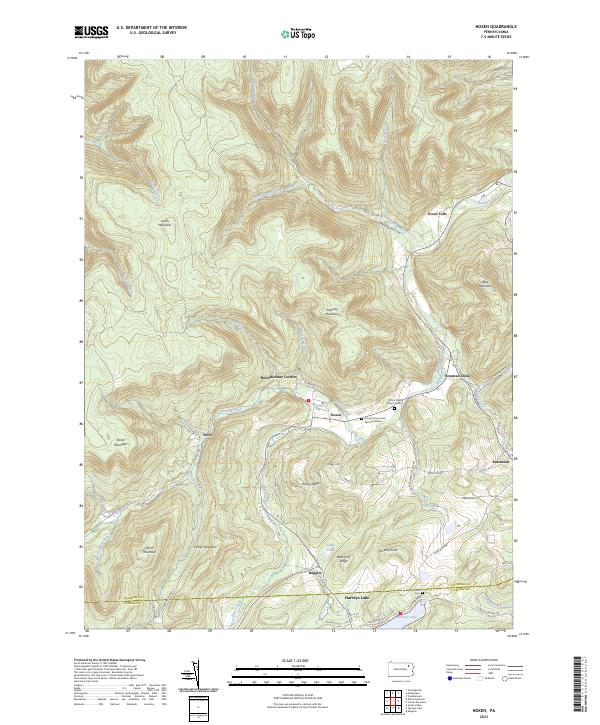 Noxen, PA — USGS 7.5-minute topo (2023)