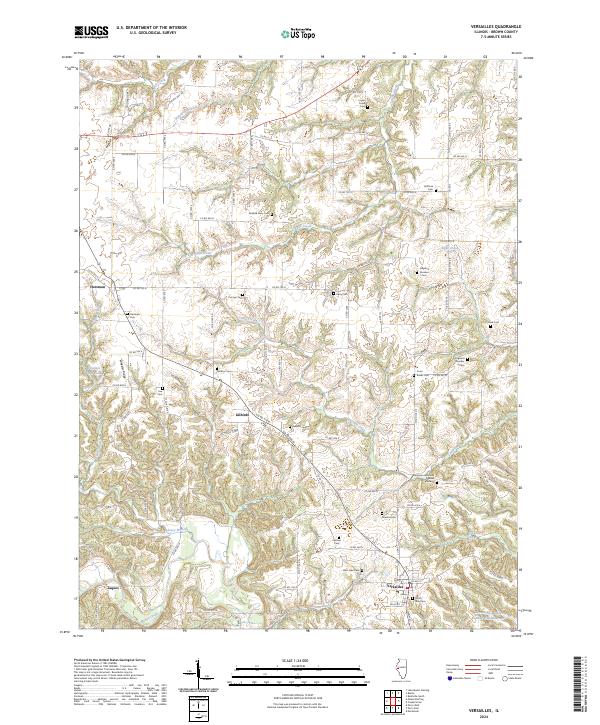 Versailles, IL — USGS 7.5-minute topo (2024)