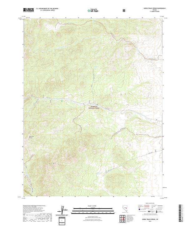 Horse Track Spring, NV — USGS 7.5-minute topo (2021)