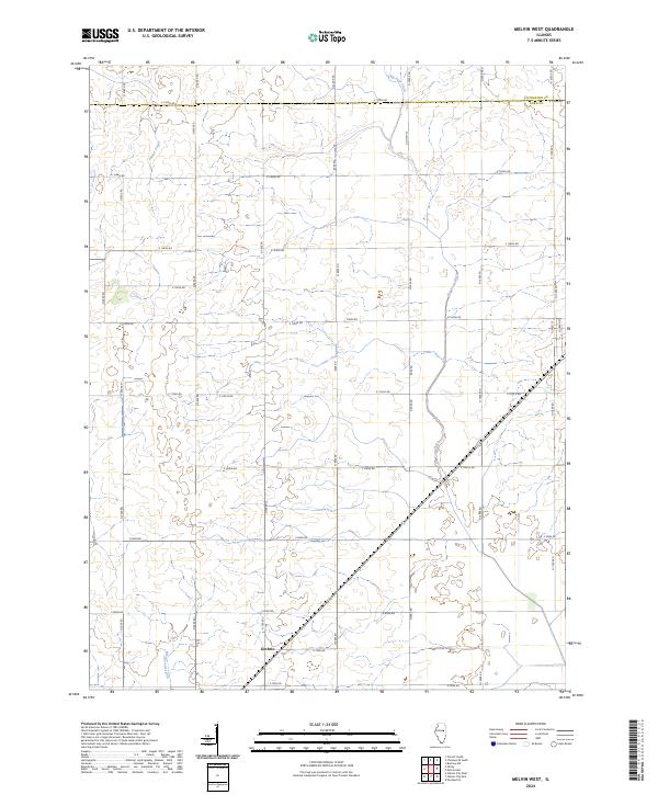 Melvin West, IL — USGS 7.5-minute topo (2024)