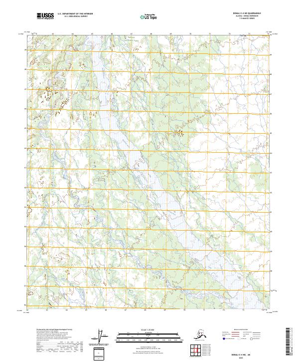 Denali C-4 NE, AK — USGS 7.5-minute topo (2023)