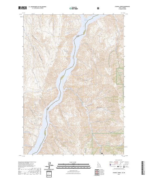 Sturgill Creek, ID-OR — USGS 7.5-minute topo (2024)