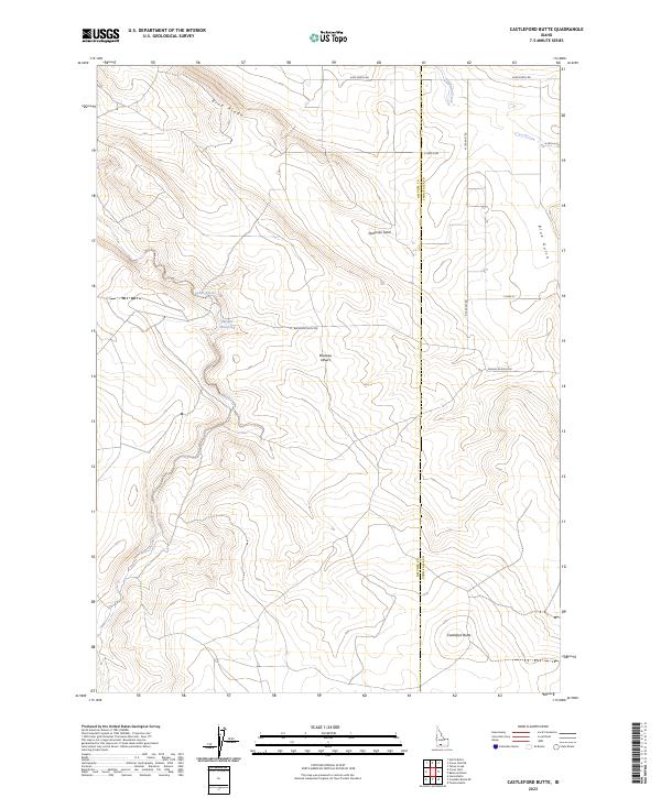 Castleford Butte, ID — USGS 7.5-minute topo (2023)