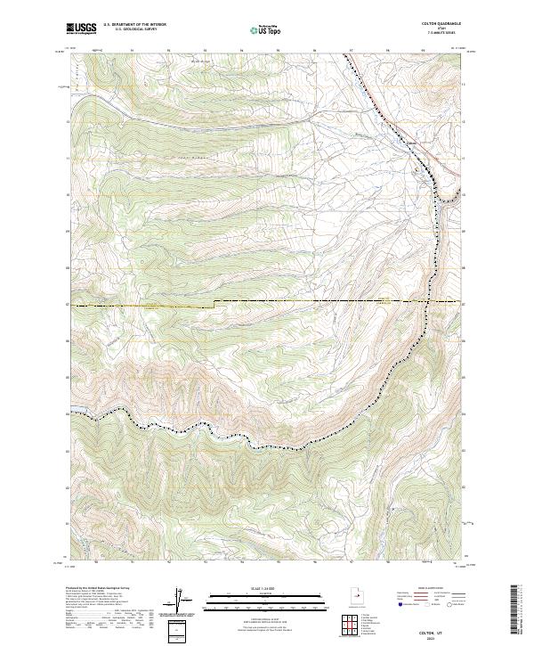 Colton, UT — USGS 7.5-minute topo (2023)