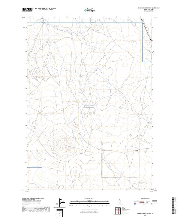Christmas Mountain, ID — USGS 7.5-minute topo (2023)