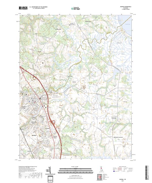 Smyrna, DE — USGS 7.5-minute topo (2023)