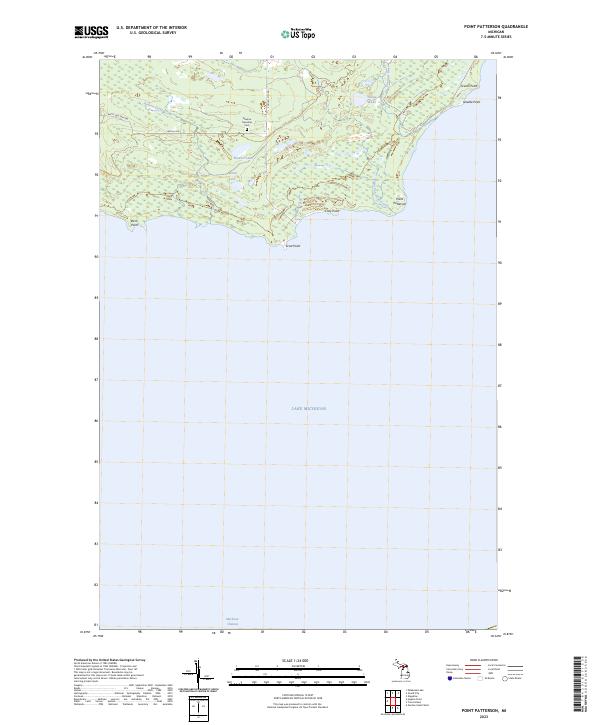 Point Patterson, MI — USGS 7.5-minute topo (2023)