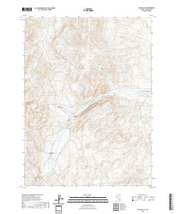 Tule Valley, NV — USGS 7.5-minute topo (2021)