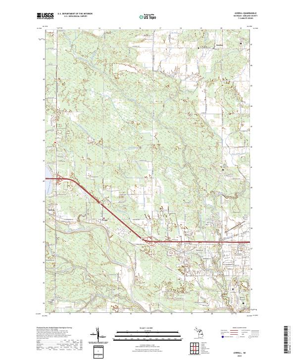 Averill, MI — USGS 7.5-minute topo (2023)