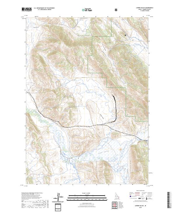 Lower Valley, ID — USGS 7.5-minute topo (2023)