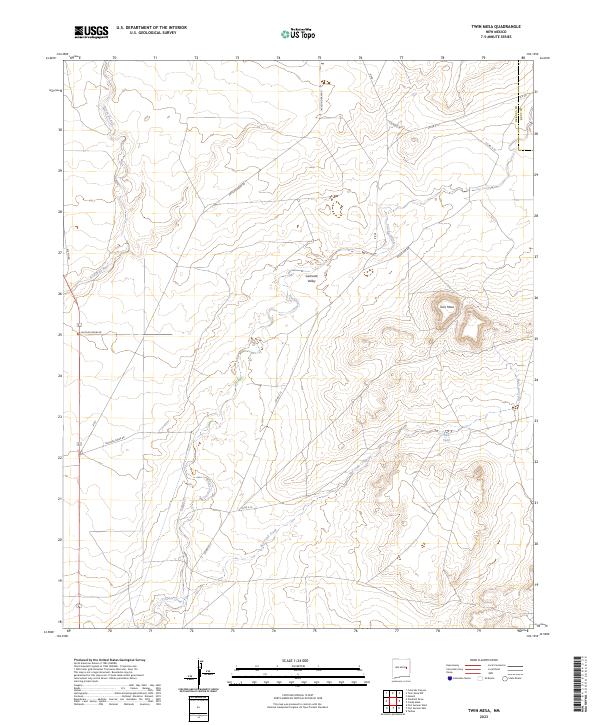 Twin Mesa, NM — USGS 7.5-minute topo (2023)