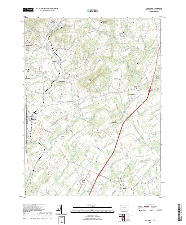 Biglerville, PA — USGS 7.5-minute topo (2023)