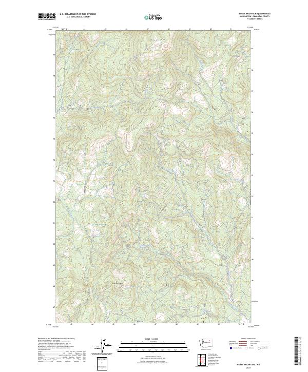 Moses Mountain, WA — USGS 7.5-minute topo (2023)