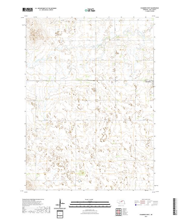 Chambers West, NE — USGS 7.5-minute topo (2021)