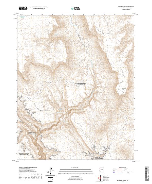 Whitmore Point, AZ — USGS 7.5-minute topo (2021)