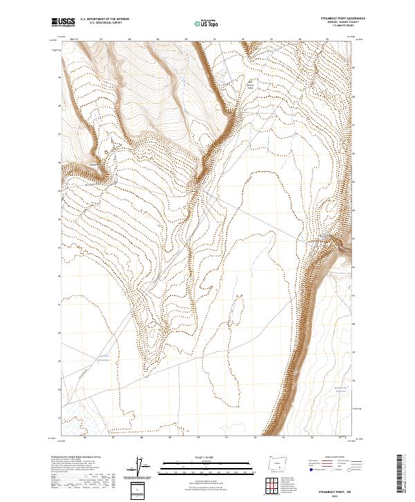 Steamboat Point, OR — USGS 7.5-minute topo (2023)