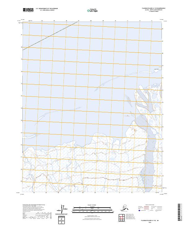 Flaxman Island A-1 SE, AK — USGS 7.5-minute topo (2024)