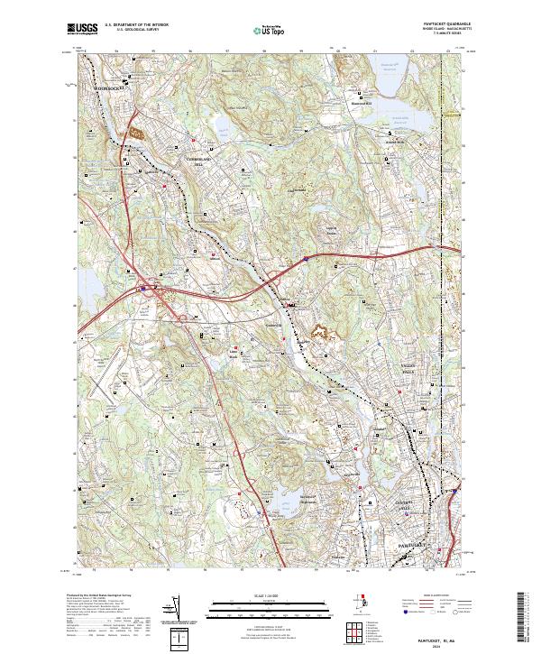 Pawtucket, RI-MA — USGS 7.5-minute topo (2024)