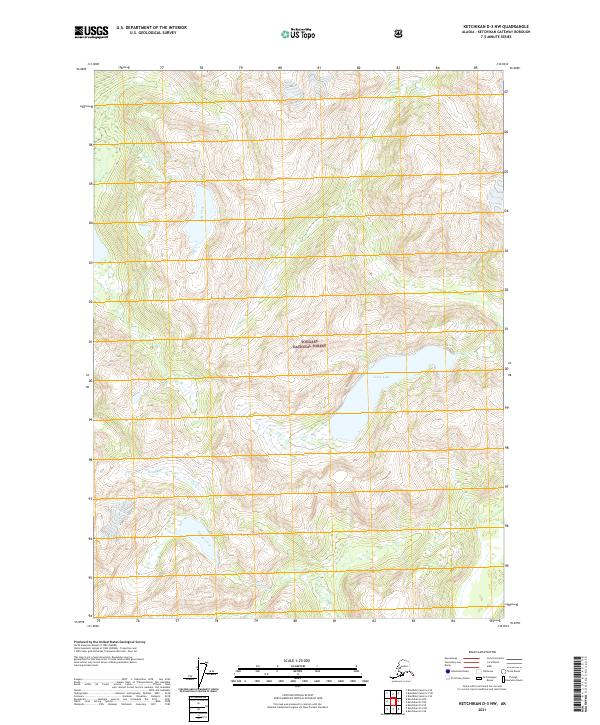 Ketchikan D-3 NW, AK — USGS 7.5-minute topo (2021)