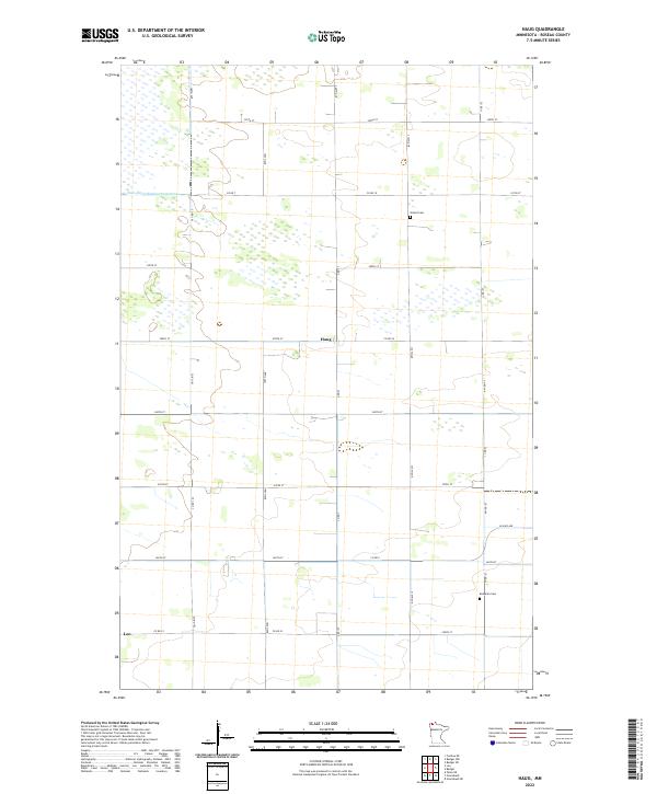 Haug, MN — USGS 7.5-minute topo (2022)