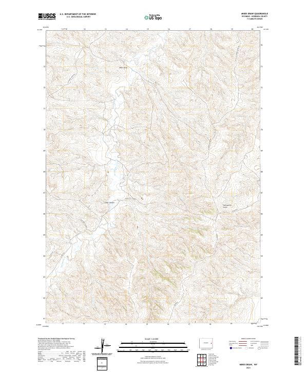 Mikes Draw, WY — USGS 7.5-minute topo (2021)