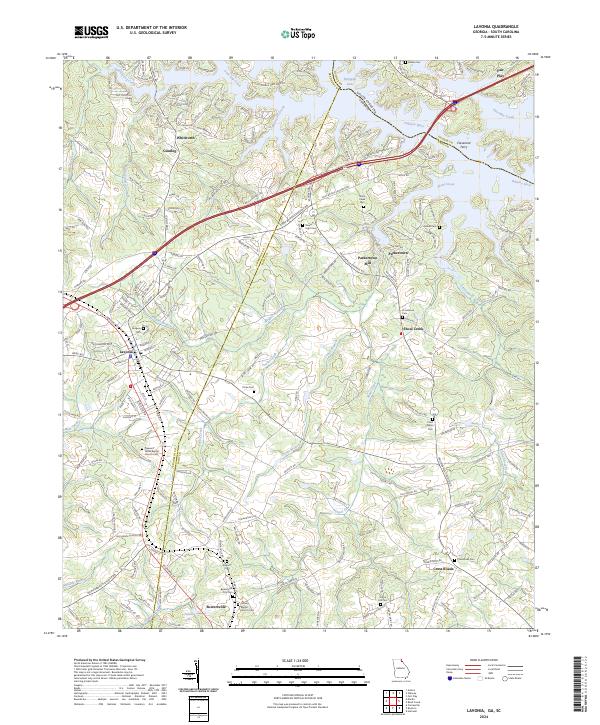 Lavonia, GA-SC — USGS 7.5-minute topo (2024)
