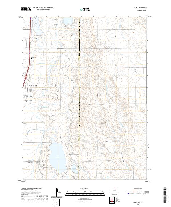 Cobb Lake, CO — USGS 7.5-minute topo (2022)