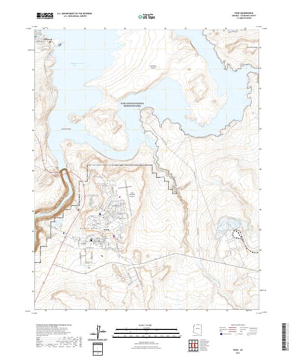 Page, AZ — USGS 7.5-minute topo (2021)