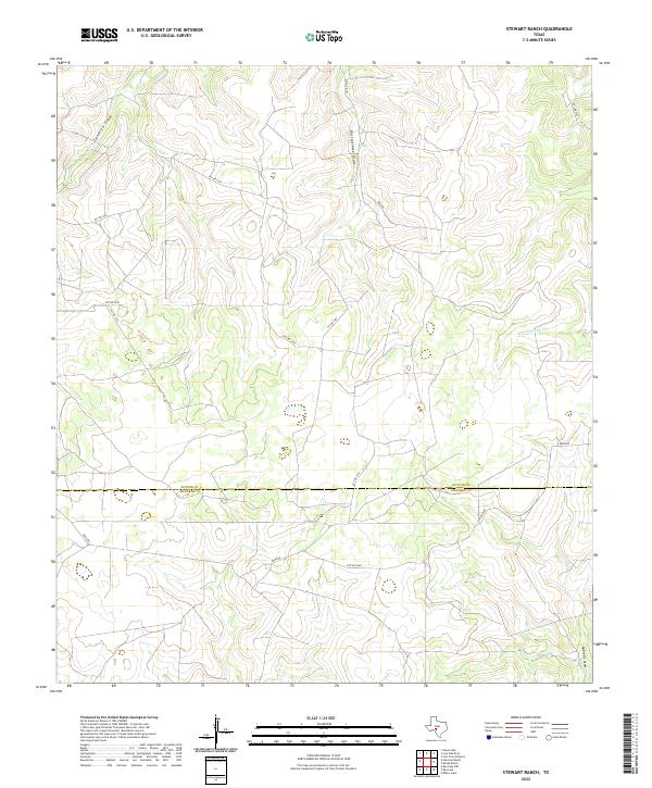 Stewart Ranch, TX — USGS 7.5-minute topo (2022)