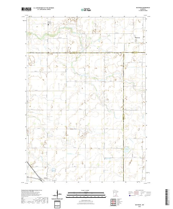 Matawan, MN — USGS 7.5-minute topo (2022)