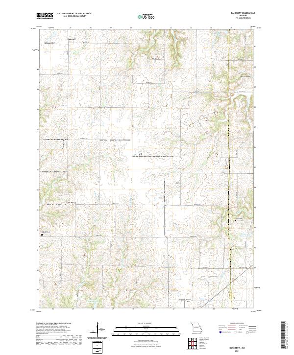 Bancroft, MO — USGS 7.5-minute topo (2021)
