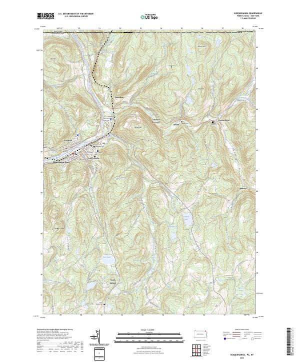 Susquehanna, PA-NY — USGS 7.5-minute topo (2023)